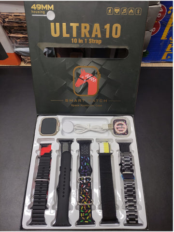 Ultra 10 smart watch 10 in 1 straps Special Edition