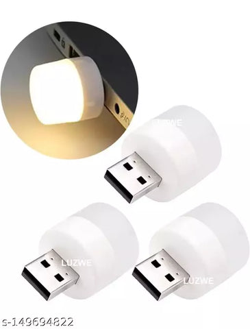 PACK OF 2 USB Led Bulb, Portable Mini USB Led Night Light Bulbs