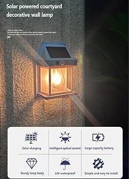 LED Solar Wall Lamp Outdoor