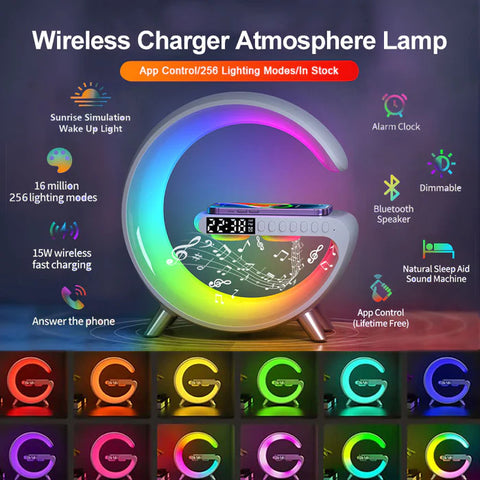 G-Shaped Wireless Speaker and Charger