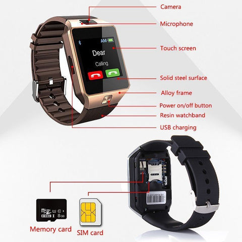 DZ Smart Watch (Sim Supported)