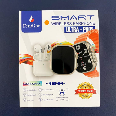 S30 Pro Max Smart Watch with Airpods 2 in 1