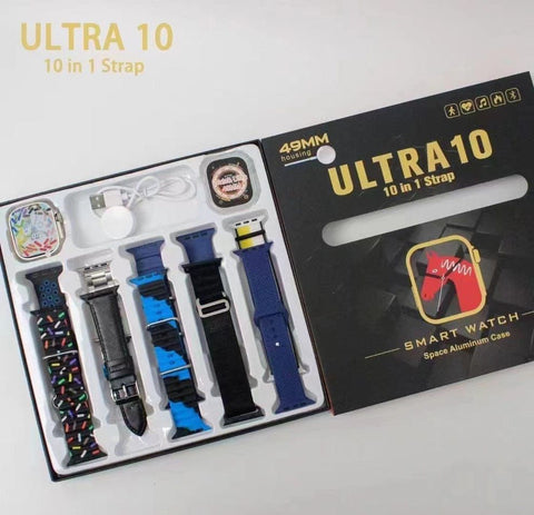 Ultra 10 smart watch 10 in 1 straps Special Edition