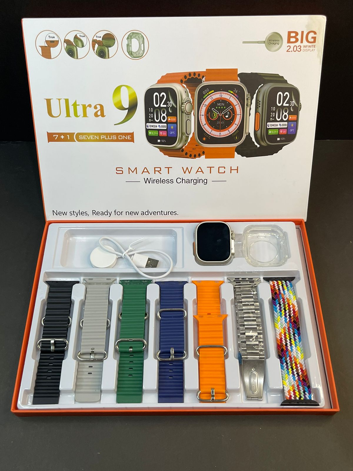 Ultra 9 Classic Edition 7+1  Smart Watch with Case