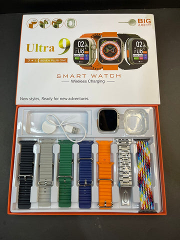 Ultra 9 Classic Edition 7+1  Smart Watch with Case