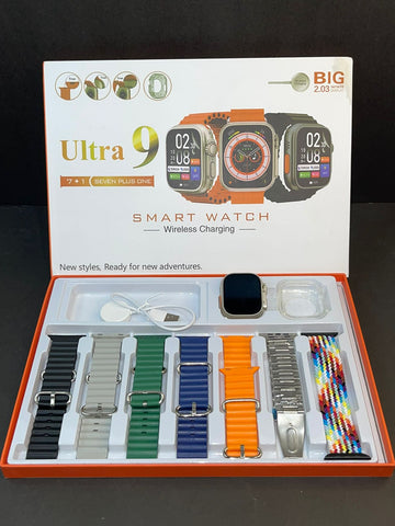 Ultra 9 Classic Edition 7+1  Smart Watch with Case