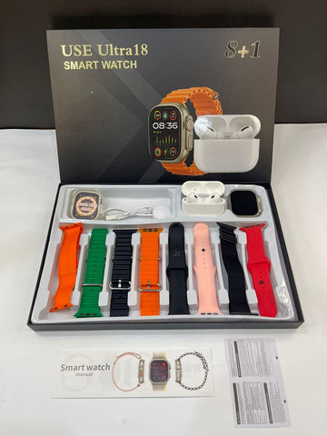 Use Ultra 18 8+1 Smart Watch with Airpods