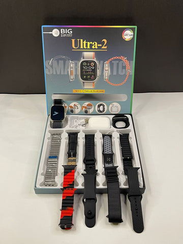 Long Battery Ultra2 Smartwatch 12in 1 + Free Airpods