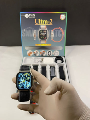 Long Battery Ultra2 Smartwatch 12in 1 + Free Airpods