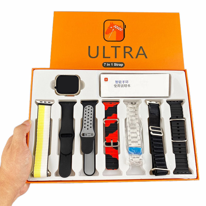 7in1 Ultra2 Smart Watch With 7 Straps