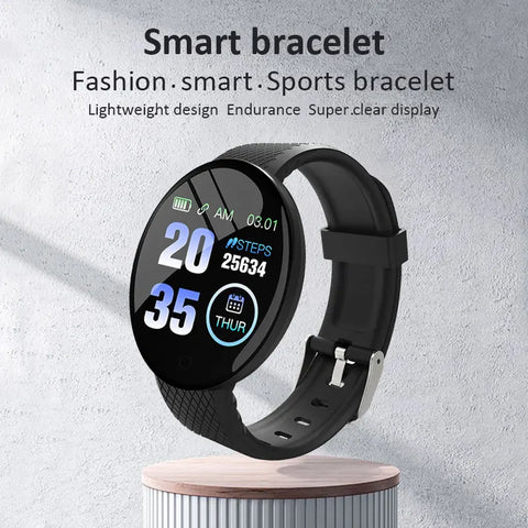 D18 Round Dial Smart Watch