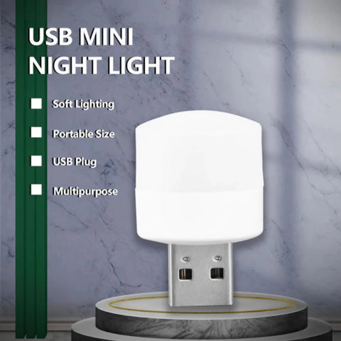 PACK OF 2 USB Led Bulb, Portable Mini USB Led Night Light Bulbs